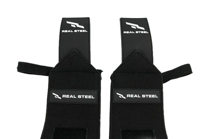 Real Steel Premium Wrist Wraps for Weightlifting Men & Women