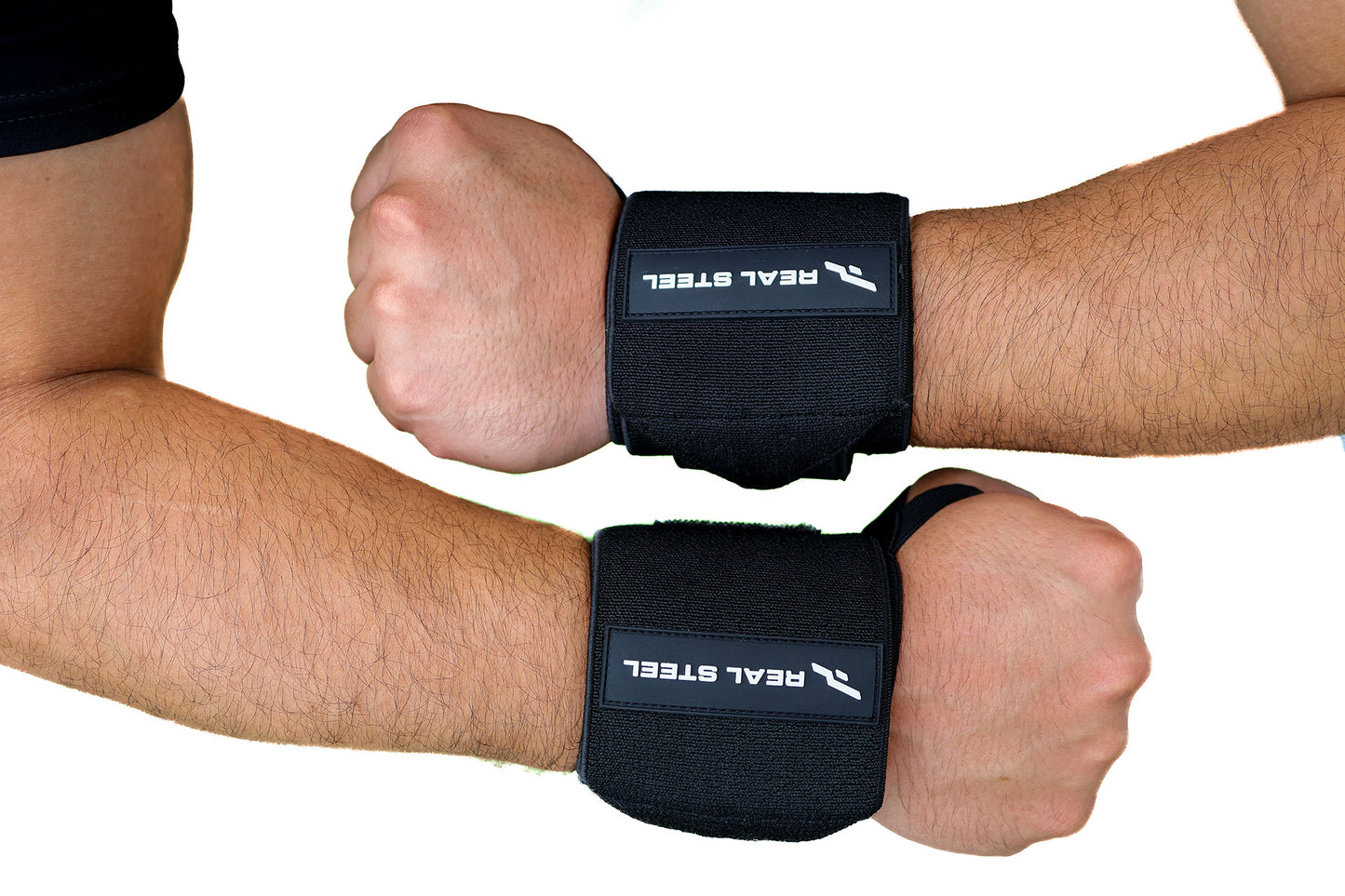 Real Steel Premium Wrist Wraps for Weightlifting Men & Women
