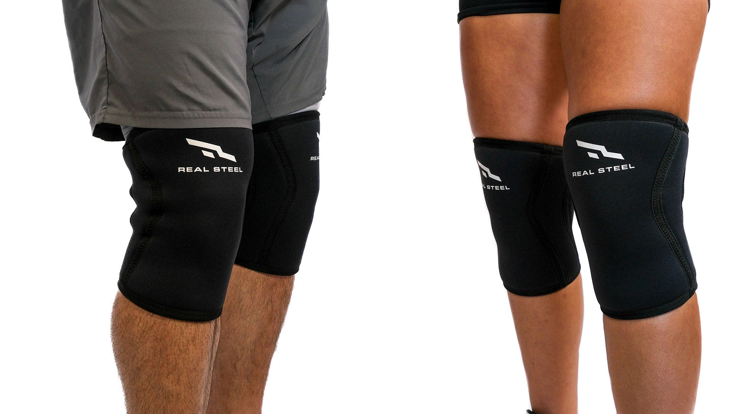 Compression Knee Sleeves 7mm - Neoprene Weightlifting
