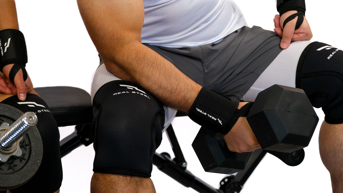 Real Steel Premium Wrist Wraps for Weightlifting Men & Women