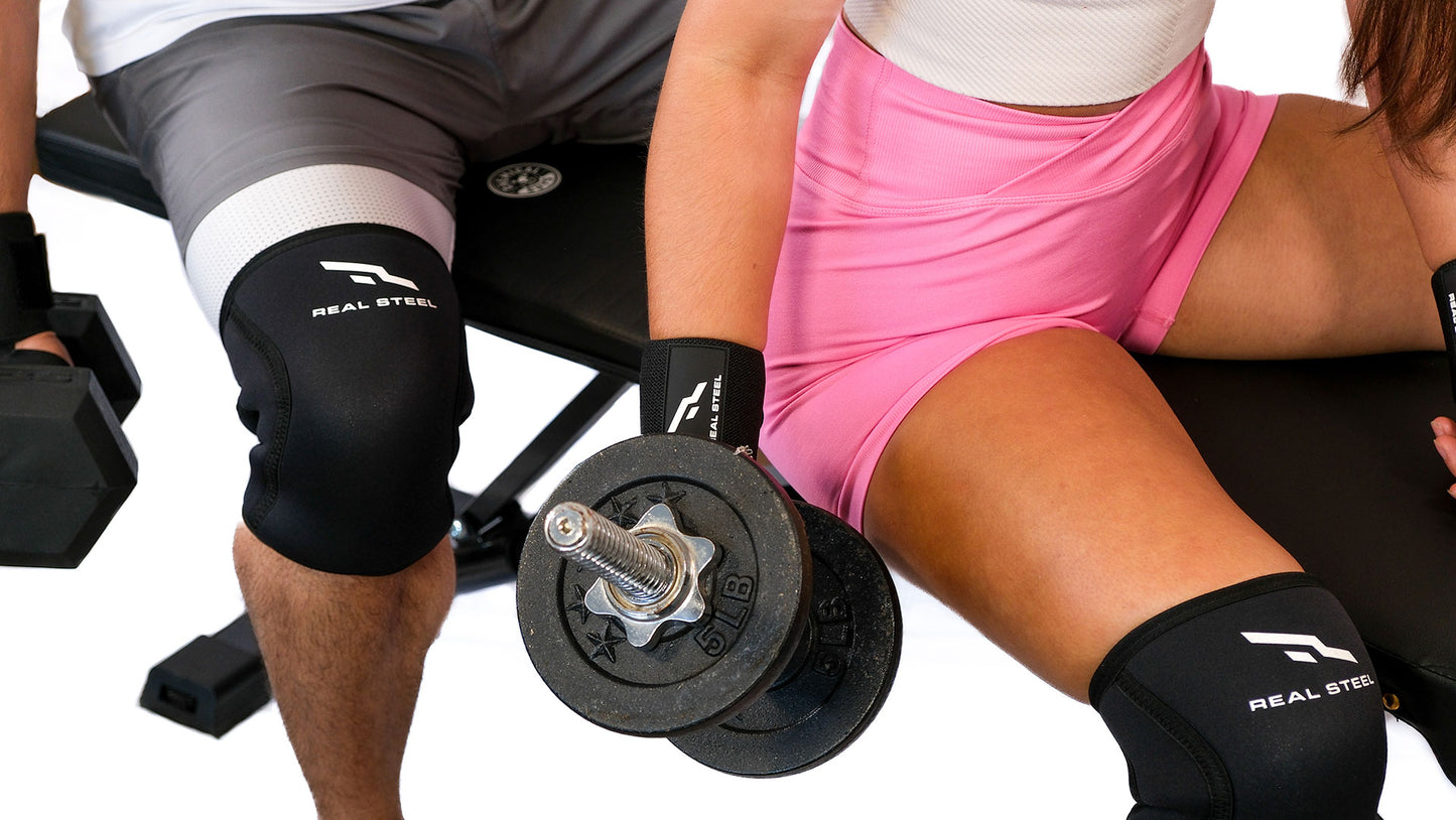 Compression Knee Sleeves 7mm - Neoprene Weightlifting