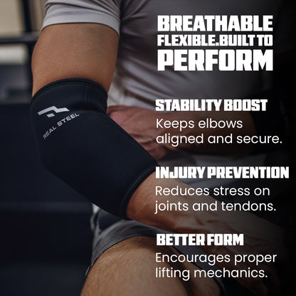 Real Steel Neoprene Elbow Sleeve (1 Pair)