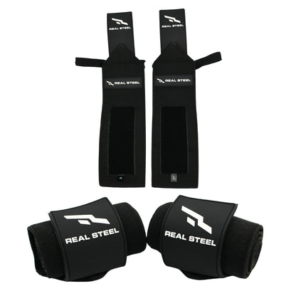 Real Steel Wrist Wraps for Weightlifting Men & Women