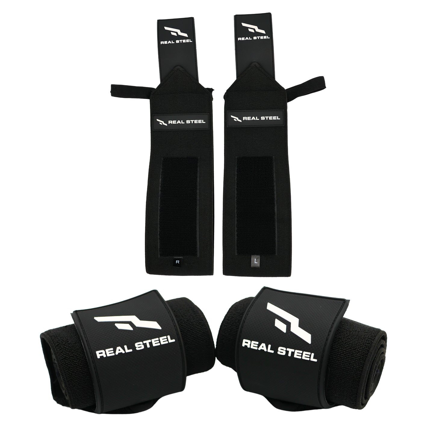 Real Steel Premium Wrist Wraps for Weightlifting Men & Women