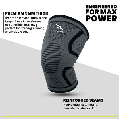 Knee Brace Sleeve - Weightlifting, Running, Walking