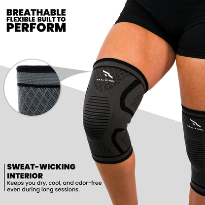 Knee Brace Sleeve - Weightlifting, Running, Walking