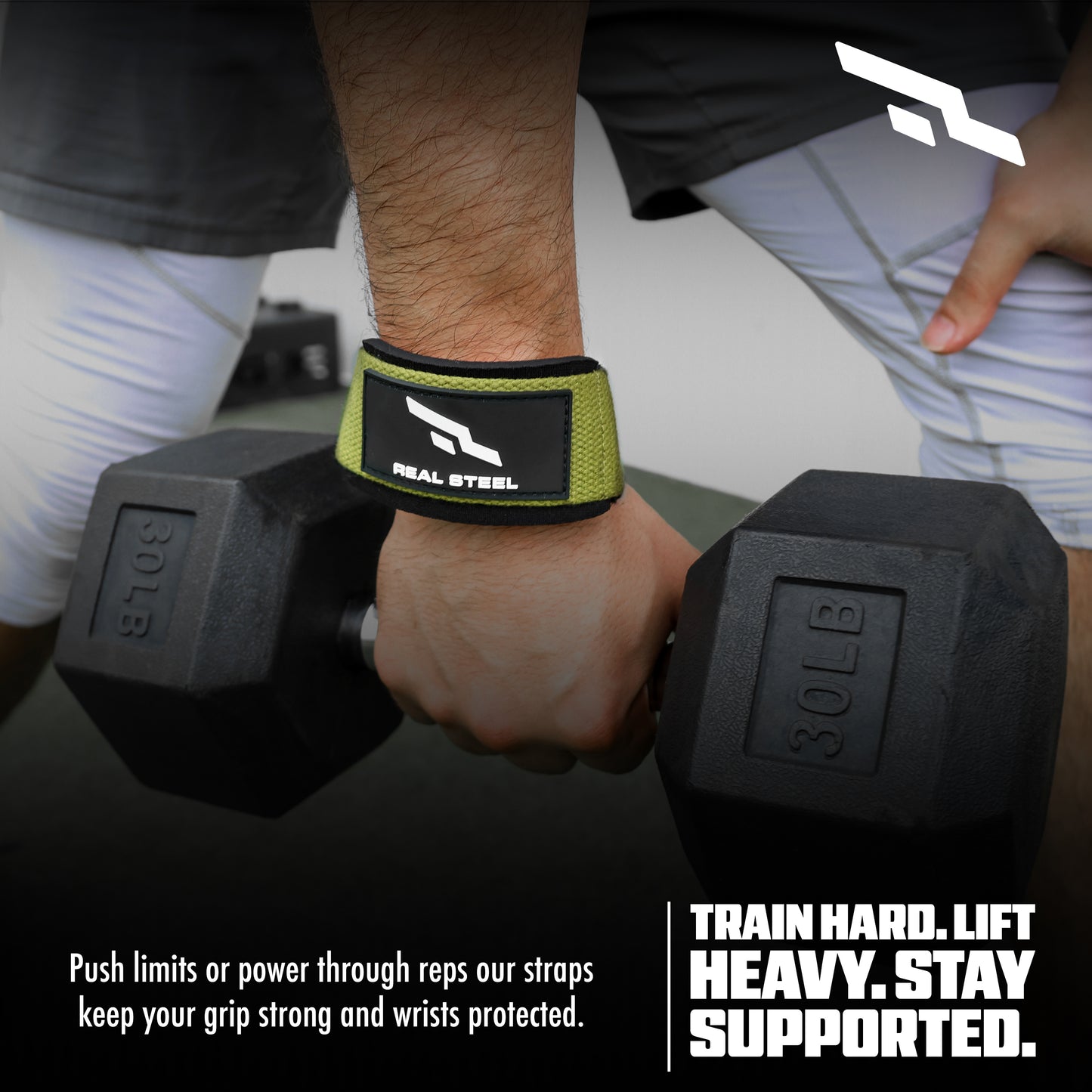 Real Steel Lifting Wrist Straps for Weightlifting