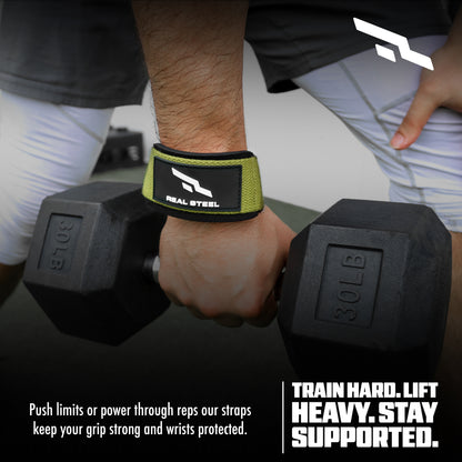 Real Steel Lifting Wrist Straps for Weightlifting