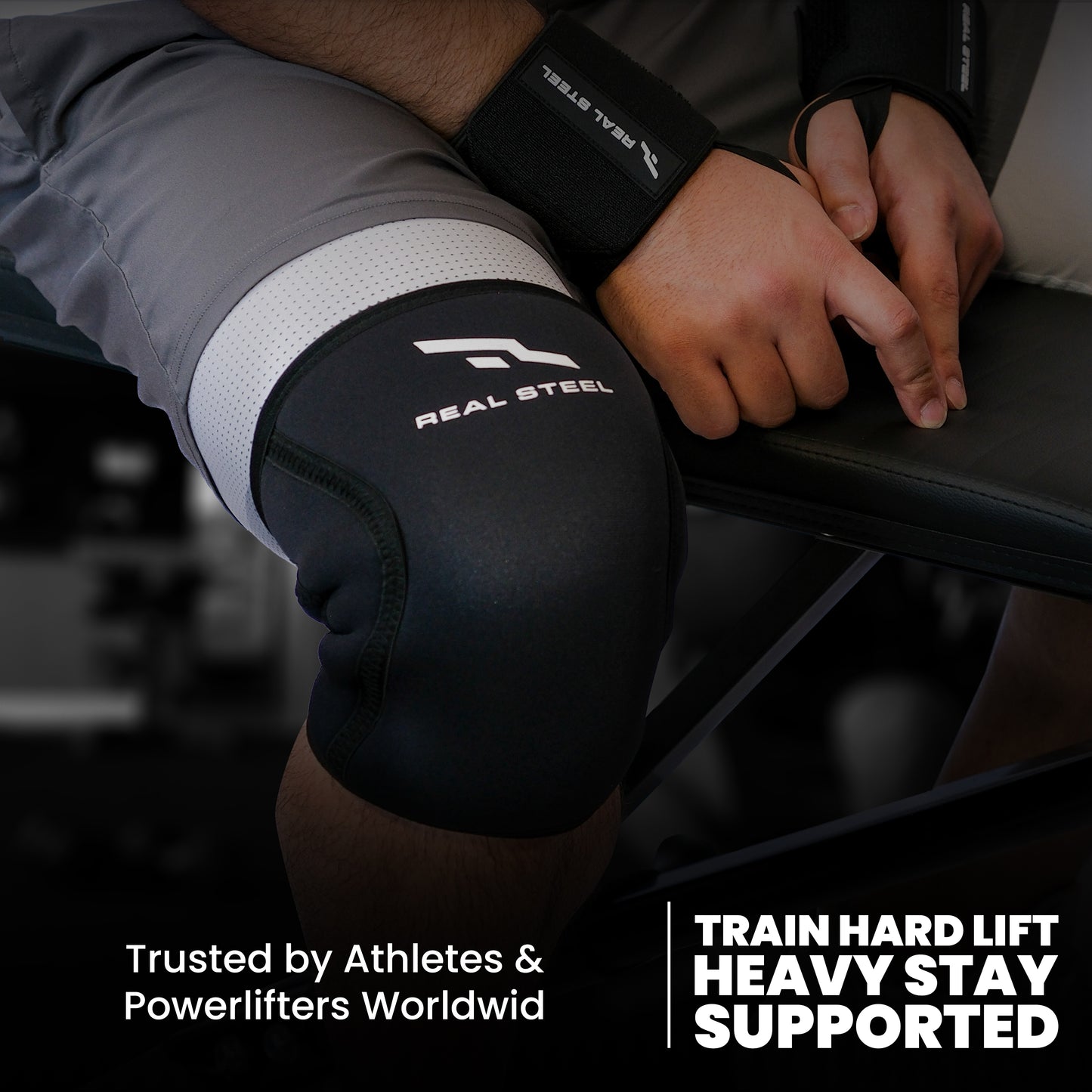 Compression Knee Sleeves 7mm - Neoprene Weightlifting