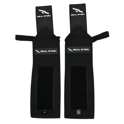 Real Steel Premium Wrist Wraps for Weightlifting Men & Women